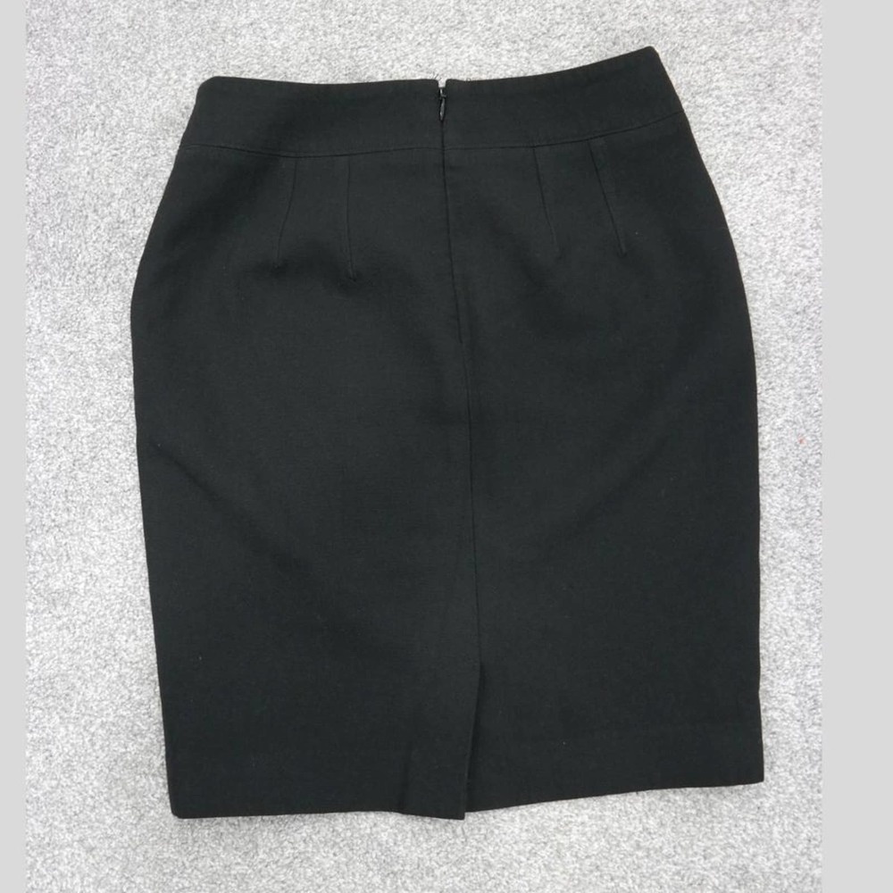 Loft Petite, 00P, High Waisted, Above the Knee, Black, Pencil Skirt - Picture 3 of 4